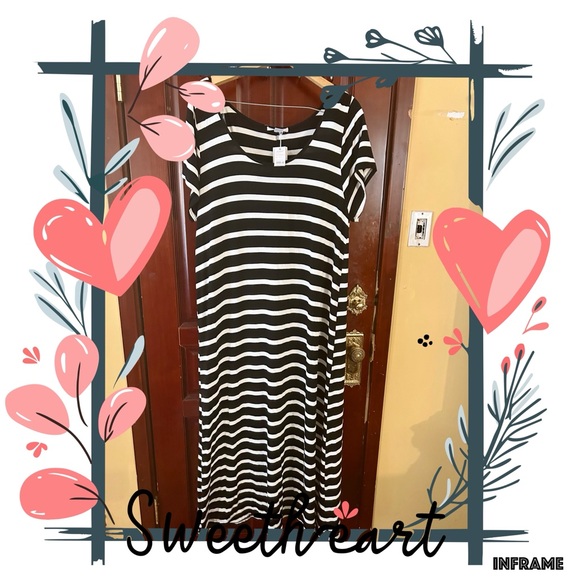 NWT 3x exist Essentials Short-Sleeve Maxi Dress - Picture 2 of 6